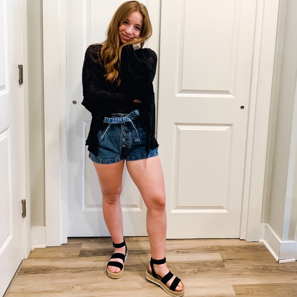 Free people light knit sweater